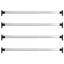 Kledingroedes 4 St Telescopisch 58-100 Cm Zilverkleurig