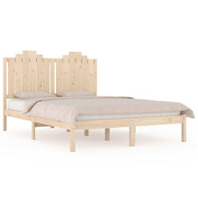 Bedframe Massief Grenenhout 135 x 190 cm Naturel