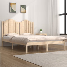 Bedframe Massief Grenenhout 135 x 190 cm Naturel