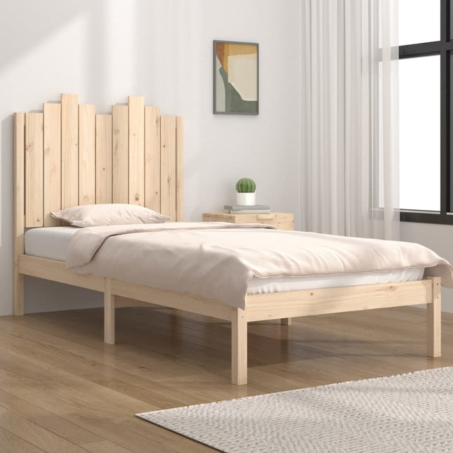 Bedframe Massief Grenenhout 100 x 200 cm Naturel