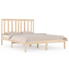 Bedframe Massief Grenenhout 135 x 190 cm Naturel