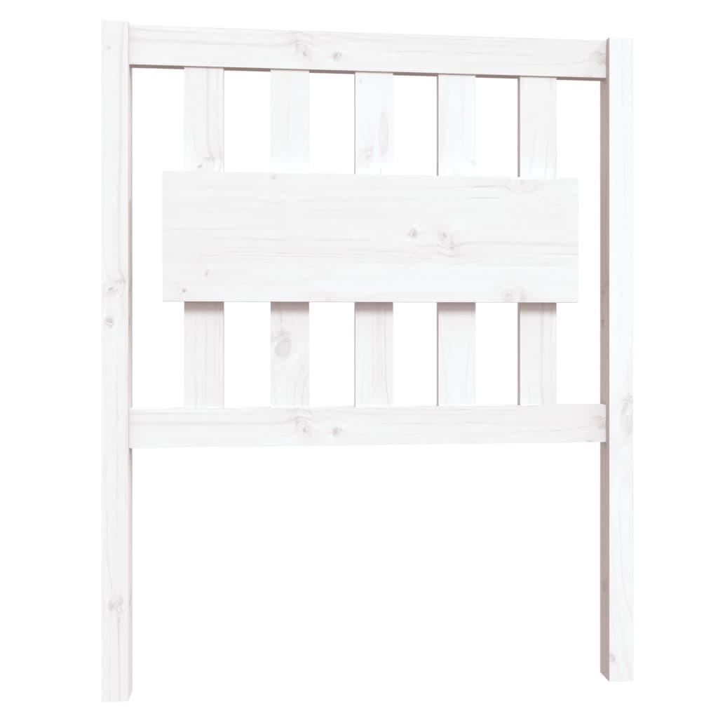 Bedframe Massief Grenenhout 75 x 190 cm Wit