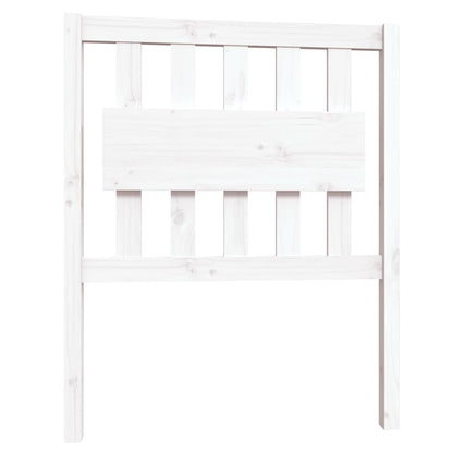 Bedframe Massief Grenenhout 75 x 190 cm Wit