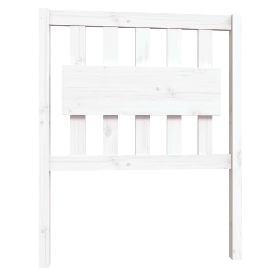 Bedframe Massief Grenenhout 75 x 190 cm Wit