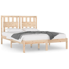 Bedframe Massief Grenenhout 135 x 190 cm Naturel