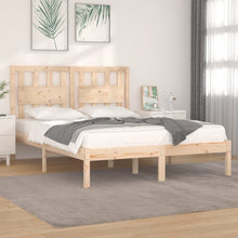 Bedframe Massief Grenenhout 135 x 190 cm Naturel