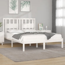 Bedframe Massief Grenenhout 120 x 200 cm Wit
