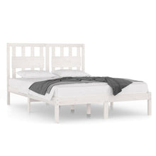 Bedframe Massief Grenenhout 200 x 200 cm Wit