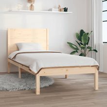 Bedframe Massief Grenenhout 90 x 200 cm Naturel