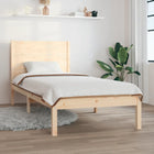 Bedframe Massief Grenenhout 100 x 200 cm Naturel