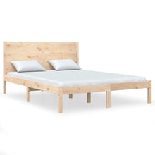 Bedframe Massief Grenenhout 160 x 200 cm Naturel