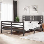 Bedframe Massief Grenenhout 160 x 200 cm Grijs