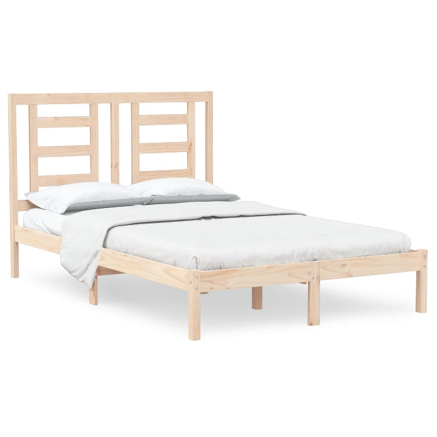 Bedframe Massief Grenenhout 120 x 200 cm Naturel