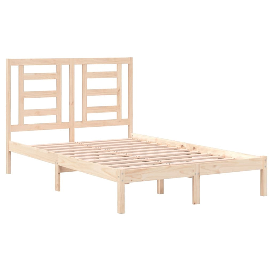 Bedframe Massief Grenenhout 120 x 200 cm Naturel