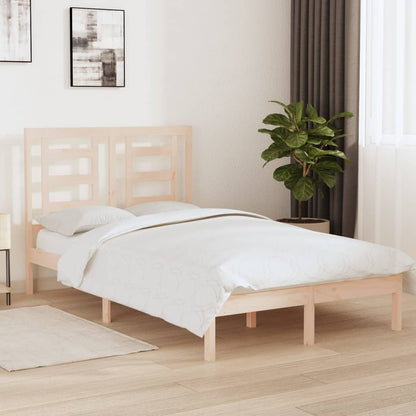 Bedframe Massief Grenenhout 120 x 200 cm Naturel