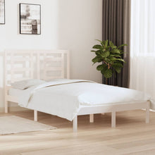 Bedframe Massief Grenenhout 120 x 200 cm Wit