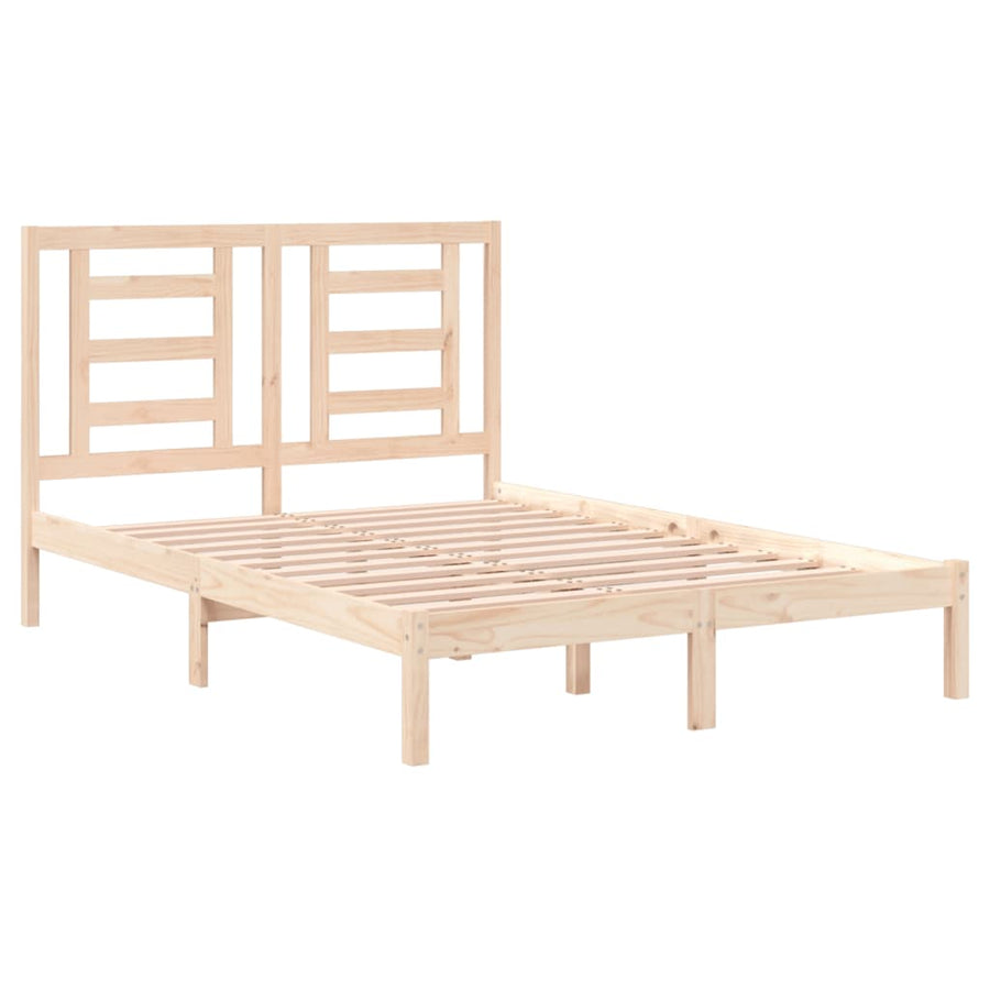 Bedframe Massief Grenenhout 140 x 200 cm Naturel