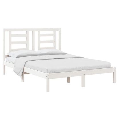 Bedframe Massief Grenenhout 140 x 200 cm Wit
