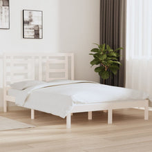 Bedframe Massief Grenenhout 140 x 200 cm Wit