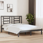 Bedframe Massief Grenenhout 160 x 200 cm Grijs