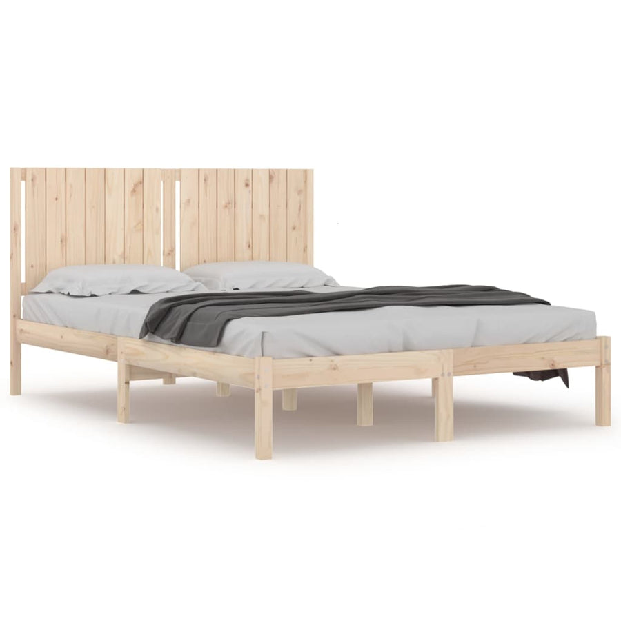 Bedframe Massief Grenenhout 160 x 200 cm Naturel