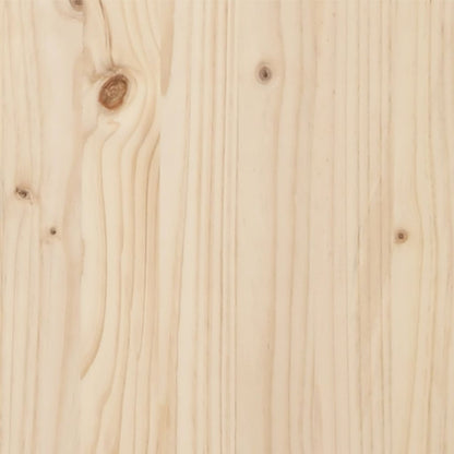 Bedframe Massief Hout 180 x 200 cm Naturel