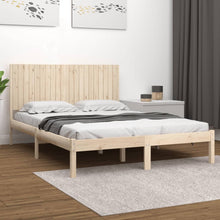 Bedframe Massief Grenenhout 200 x 200 cm Naturel