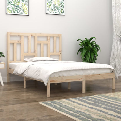 Bedframe Massief Grenenhout 140 x 190 cm Naturel