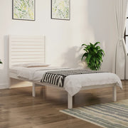 Bedframe massief grenenhout wit 90x190 cm