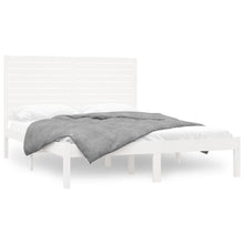 Bedframe Massief Hout 120 x 200 cm Wit