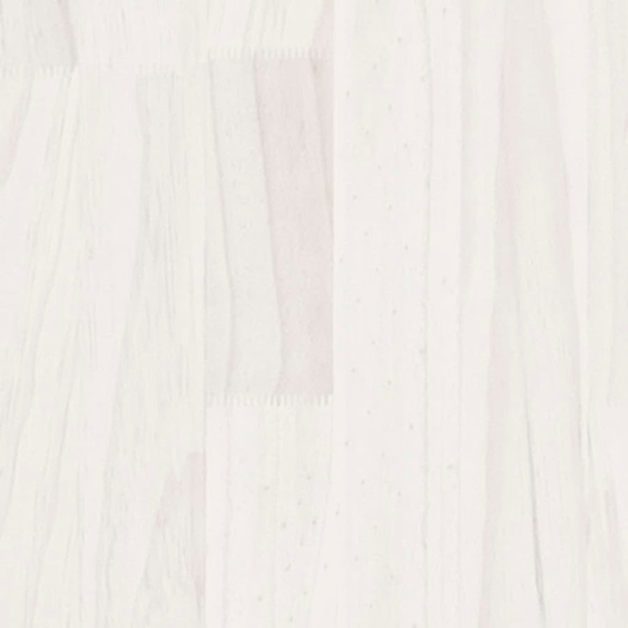 Bedframe Massief Hout 120 x 200 cm Wit