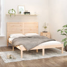 Bedframe Massief Hout 160 x 200 cm Naturel