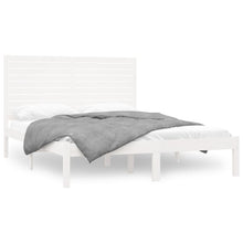 Bedframe Massief Hout 160 x 200 cm Wit