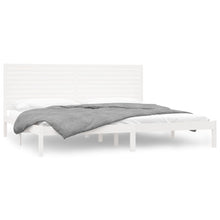 Bedframe massief hout wit 180x200 cm