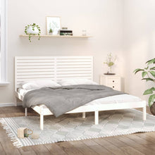 Bedframe Massief Hout 200 x 200 cm Wit
