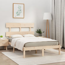 Bedframe Massief Hout Small Double 120 x 190 cm Naturel