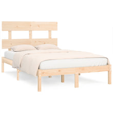 Bedframe Massief Hout 140 x 200 cm Naturel