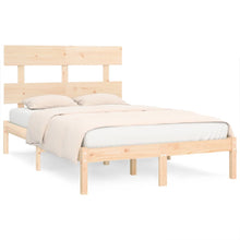 Bedframe Massief Hout 160 x 200 cm Naturel