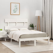 Bedframe massief grenenhout wit 160x200 cm