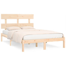 Bedframe Massief Hout 180 x 200 cm Naturel