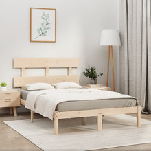 Bedframe Massief Hout 180 x 200 cm Naturel
