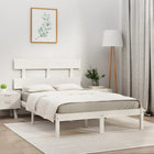Bedframe massief grenenhout wit 180x200 cm