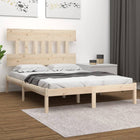 Solid wood bed frame 120x190 cm