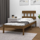 Bedframe Massief Hout 100 x 200 cm Honingbruin