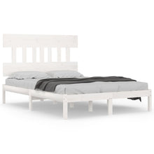 Bedframe Massief Hout 160 x 200 cm Wit