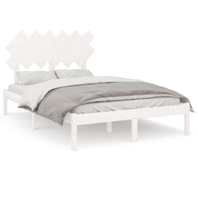 Bedframe Massief Hout 120 x 200 cm Wit