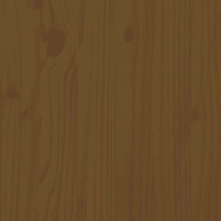 Bedframe Massief Hout 200 x 200 cm Honingbruin