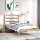 Bedframe Massief Grenenhout 100 x 200 cm Naturel