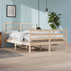 Bedframe Massief Grenenhout 160 x 200 cm Naturel