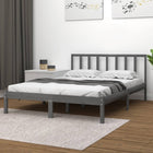 Bedframe Massief Grenenhout 160 x 200 cm Grijs